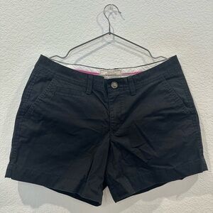 Old Navy Perfect 5" Shorts Khakis Black Shorts Size 6 Regular Great Condition